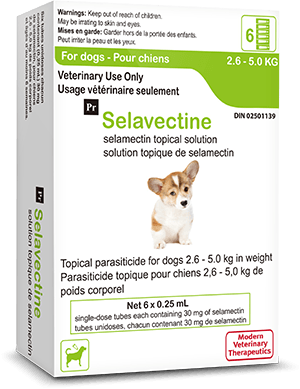 Dog 2.6kg Selavectine Parasite Protection