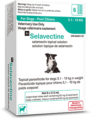 Dog 5kg Selavectine Parasite Protection