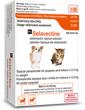Kitten Puppy Selavectine Parasite Protection